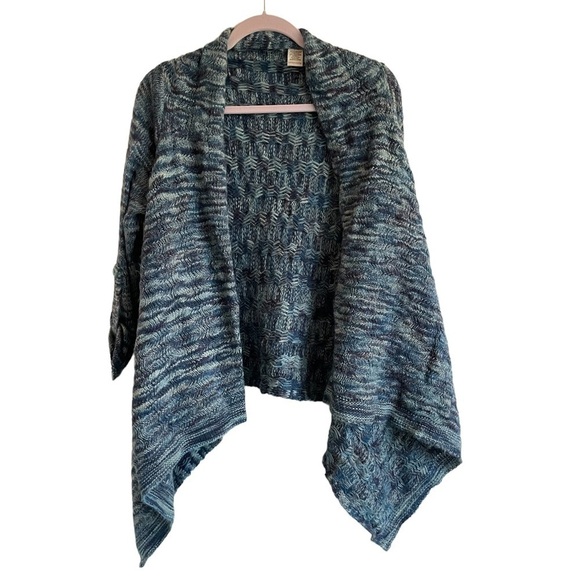 Soft Surroundings Zadie Sweater Topper, Frosted Aqua, Size S - Picture 2 of 7